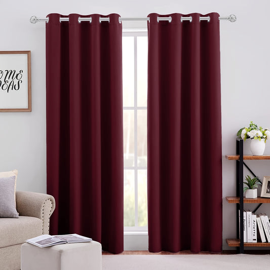 Blackout Curtain Thermal Insulated Room Darkening Study Bedroom