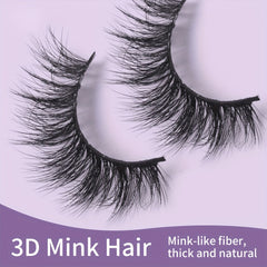 7 Pairs 3D Faux Mink Hair False Eyelashes Wispy Fluffy Extension