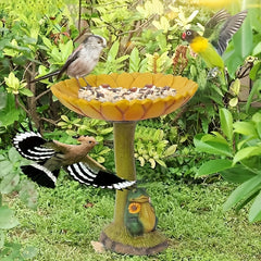 Resin Bird Basin Antique Garden Decor