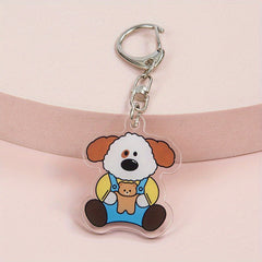 Bunny Acrylic Keychain Pendant, Bag Accessory
