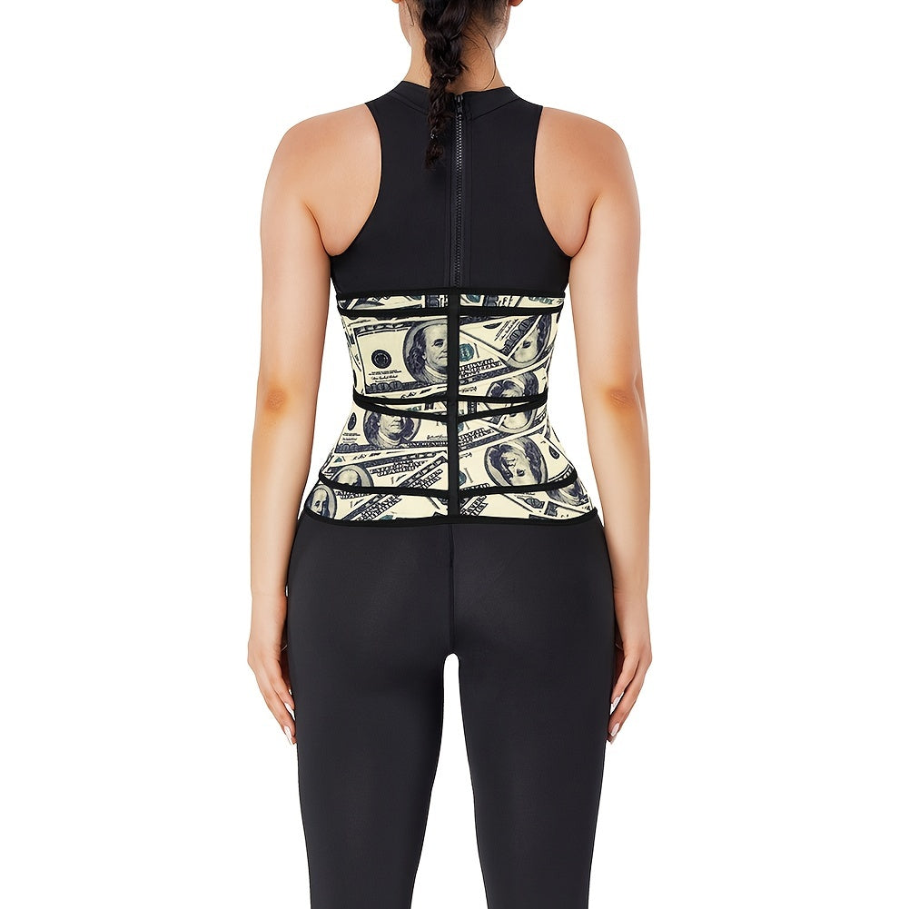 Waist Trainer Tummy Wrap Zipper Tummy Control Slim Girdle Belt