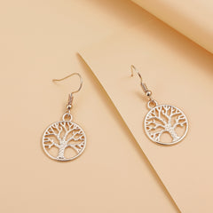 Golden Tree Of Life Earrings Women's Jewelry Gift