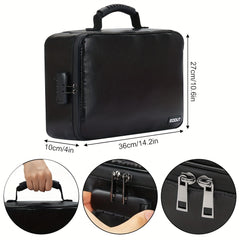 Fireproof Storage Box Lock Waterproof Documents Valuables Room Decor