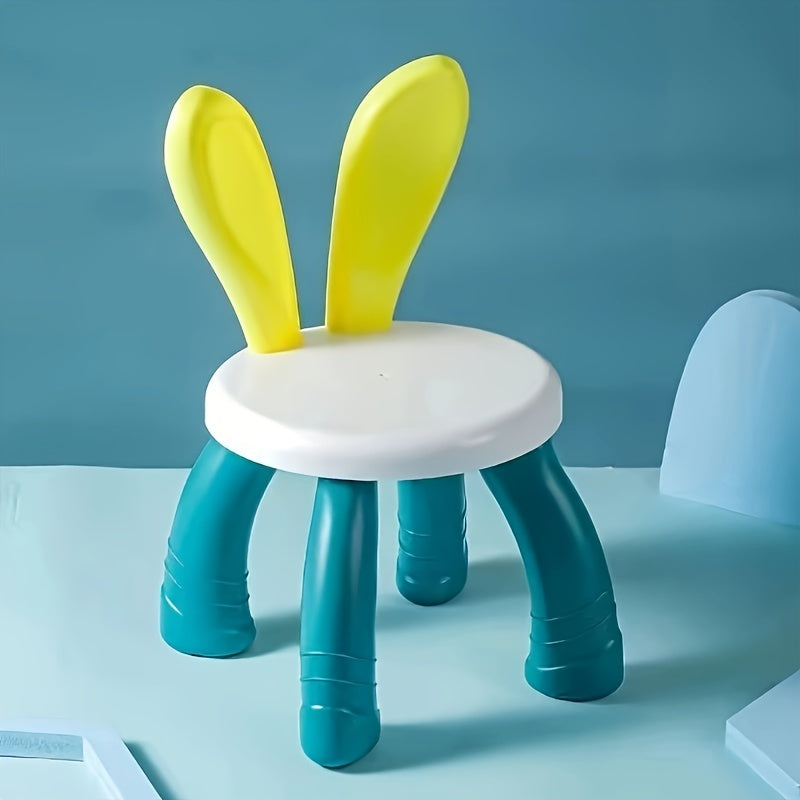 Toddler Activity Plastic Chair Bunny Shape for Indoor/Outdoor Use