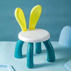 Toddler Activity Plastic Chair Bunny Shape for Indoor/Outdoor Use