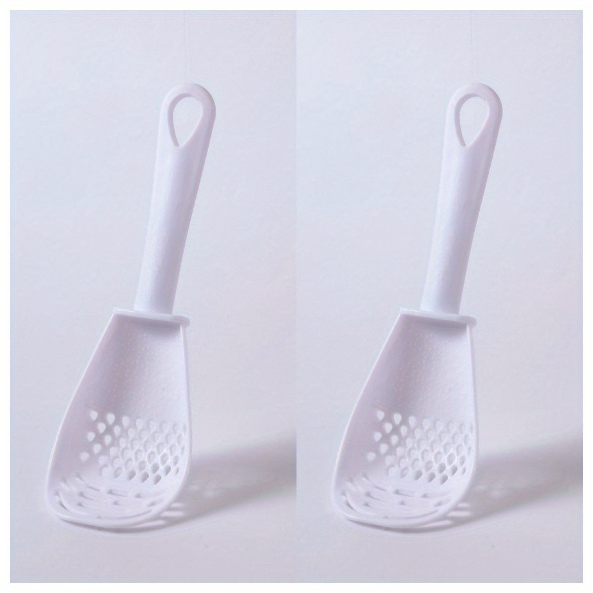 2pcs Cooking Spoon Colander Strainer for Draining Mashing