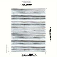 Wood Grain Staircase Sticker Self-adhesive Wallpaper Waterproof Home Decor