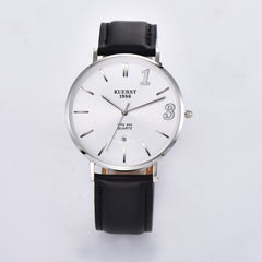 KUERST Ultra Thin Quartz Watch Calendar Romantic Wristwatch Gift