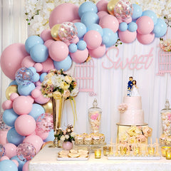 130pcs Pink Balloon Garland Arch Kit Baby Shower Gender Reveal Decorations