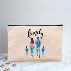 Girl Print Cosmetic Bag Adorable Roomy Zipper Makeup Pouch Travel Organizer