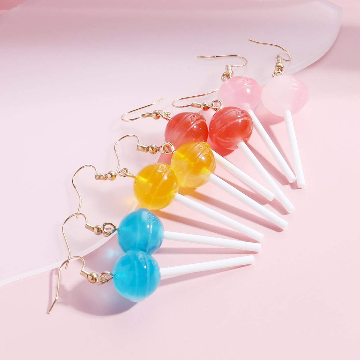 Funny Lollipop Drop Earrings Resin Ear Accessories For Women