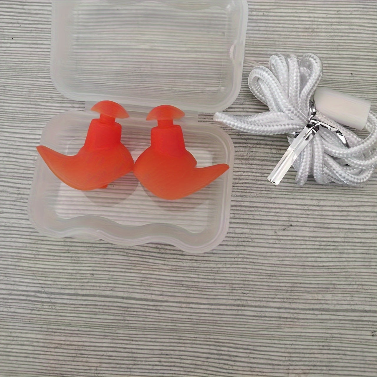 Reusable Earplugs with Lanyard for Swimming and Sleeping