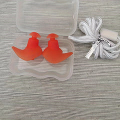 Reusable Earplugs with Lanyard for Swimming and Sleeping