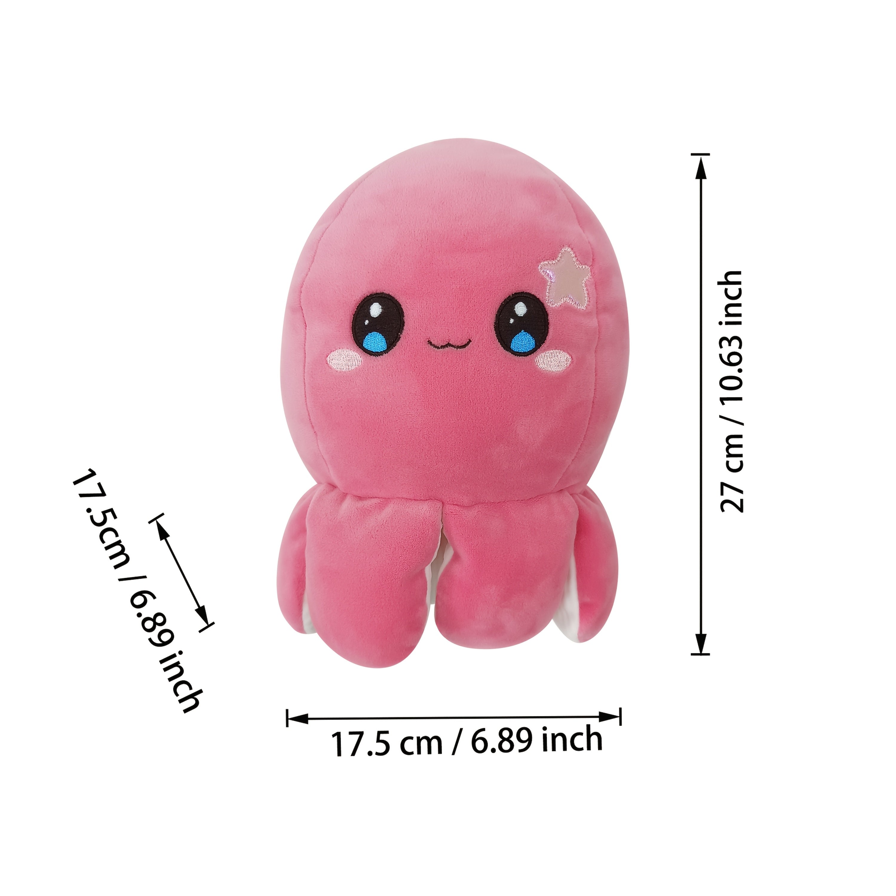 Cuddly Octopus Plush Toy Soft & Cozy Pink 10.5 Inches Octopus Decor