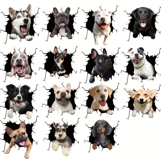 French Bulldog Car Sticker 3D Simulation