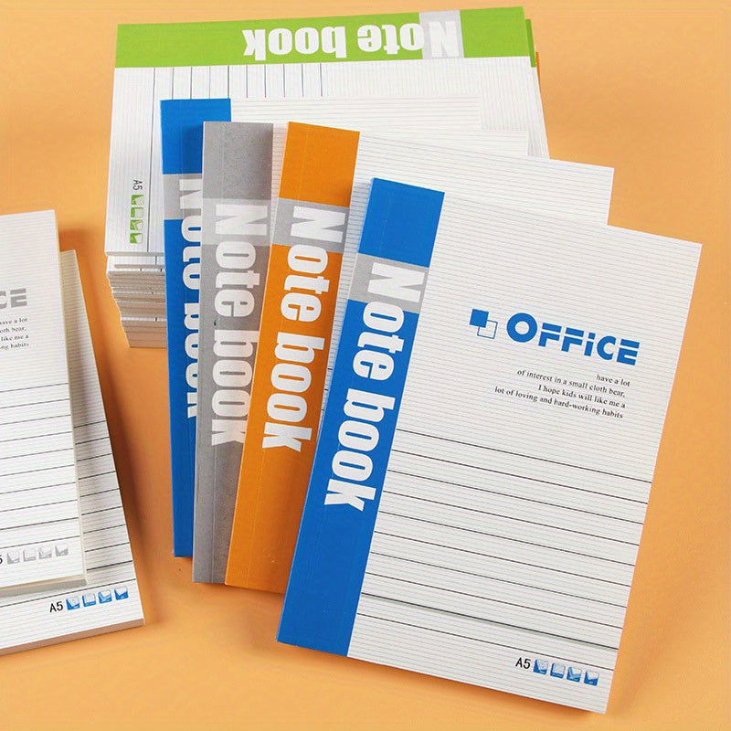 30 A5 Notebooks, 58 Pages, Assorted Colors, Lined, Students, School & Office