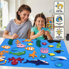 Ocean Animal Storytelling Flannel Toy Set