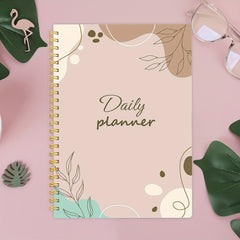 BUBU Daily Planner Undated Hourly Schedule Notebook With To Do List