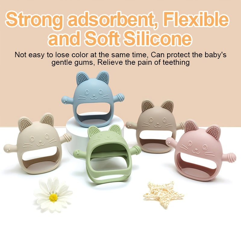 Baby Teething Gloves BPA Free Silicone Chew Toy for Newborns
