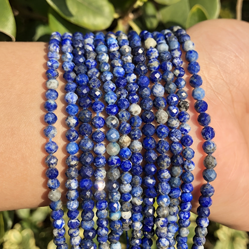 Lapis Lazuli Faceted Stone Beads 2-4mm 15inch
