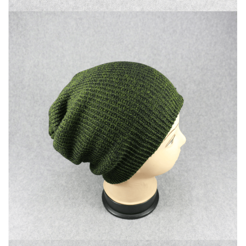 Striped Pullover Hat Men's Women's Warm Woolen Hat Knitted Hat