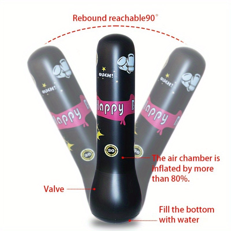 Inflatable Boxing Column for Kids & Adults PVC Tumbler Vent Toy