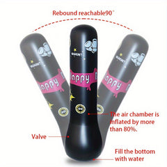 Inflatable Boxing Column for Kids & Adults PVC Tumbler Vent Toy