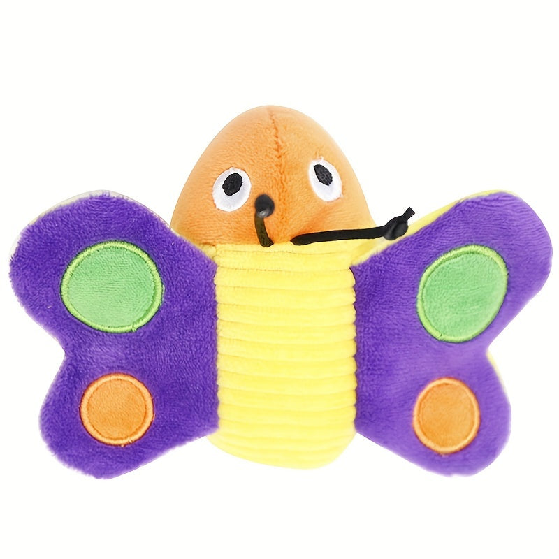 Colorful Insect Jar Plush Rattle Baby Animal Toy