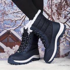 Women's High Tube Snow Boots Non-Slip Thickened Warm Shoes