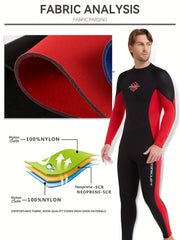 Men's 3mm Neoprene Diving Suit Anti Jellyfish Cold Proof Wetsuit