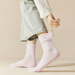 10 Pairs Durable Solid Socks Women's Stockings