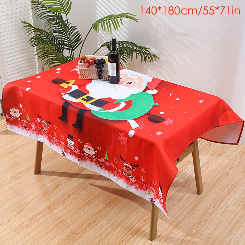 Christmas Table Decoration Waterproof Tablecloth & Chair Slipcover