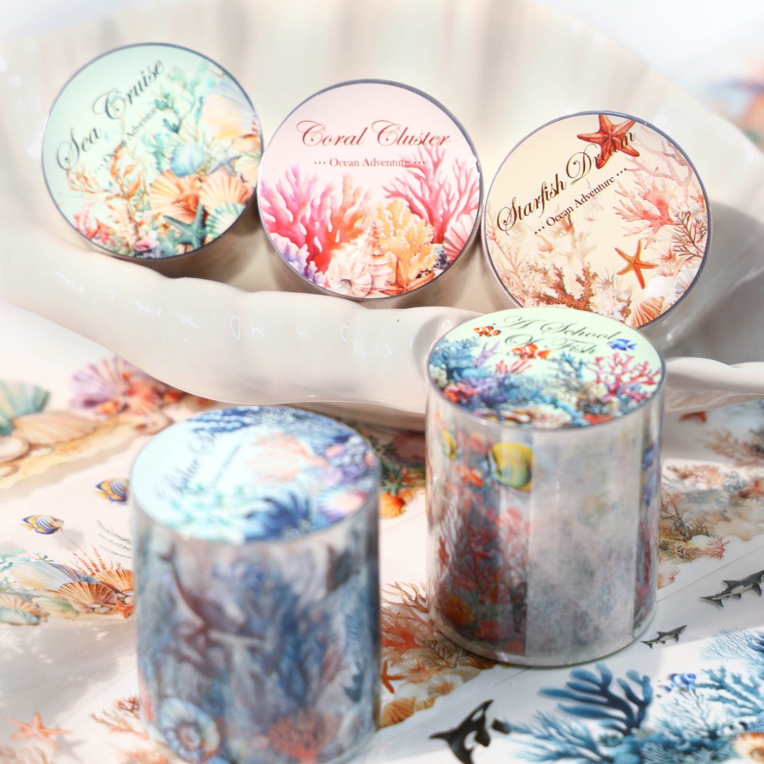 Forest Ocean Adventure Series PET Adhesive Tape