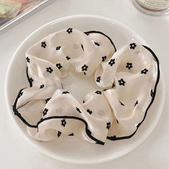 Daisy Floral Mesh Scrunchies Hair Tie Rubber Band Hair Rope