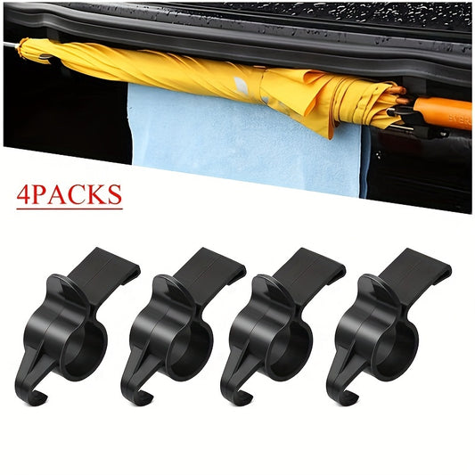 4pcs Car Trunk Umbrella Storage Holder Organizer Mounting Bracket