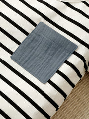 2pcs Little Boy Casual Striped Tees & Shorts Set Summer Kids Clothes