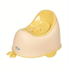 Adorable Whale Pattern Backrest Toilet for Kids