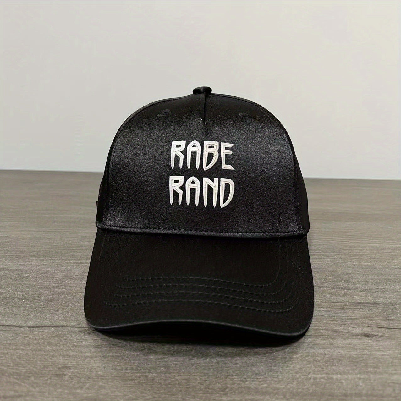 Silk Satin 3D Embroidered Baseball Cap Sunscreen Casual Cap