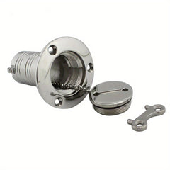 Marine Boat Deck Fuel Filler With Key Cap Stainless Steel