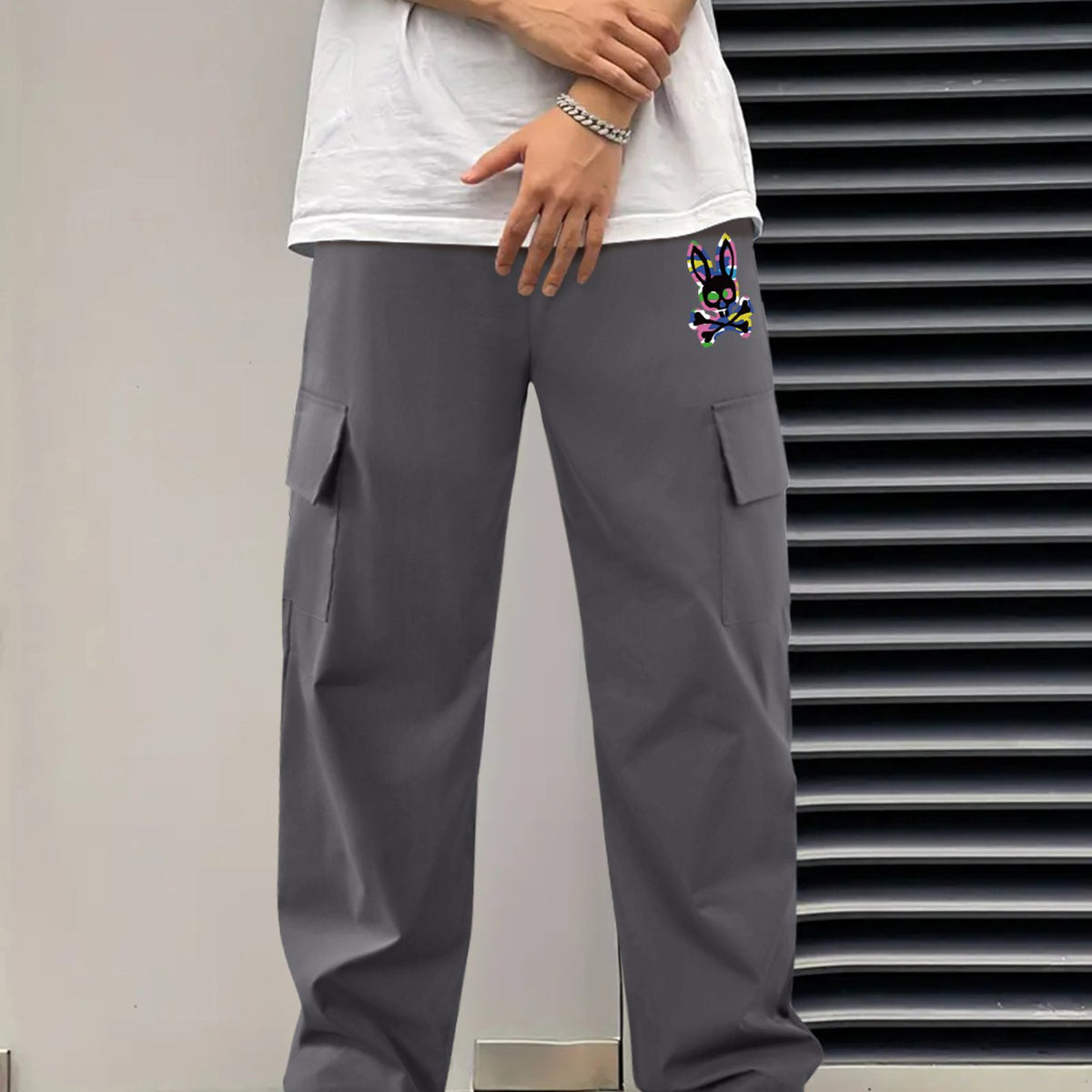 Classic Cargo Pants Men s Drawstring Loose Straight Leg
