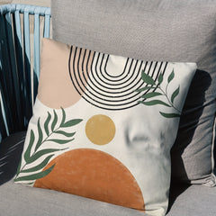 Bohemian Style Pillowcase Set Abstract Sunset Decor