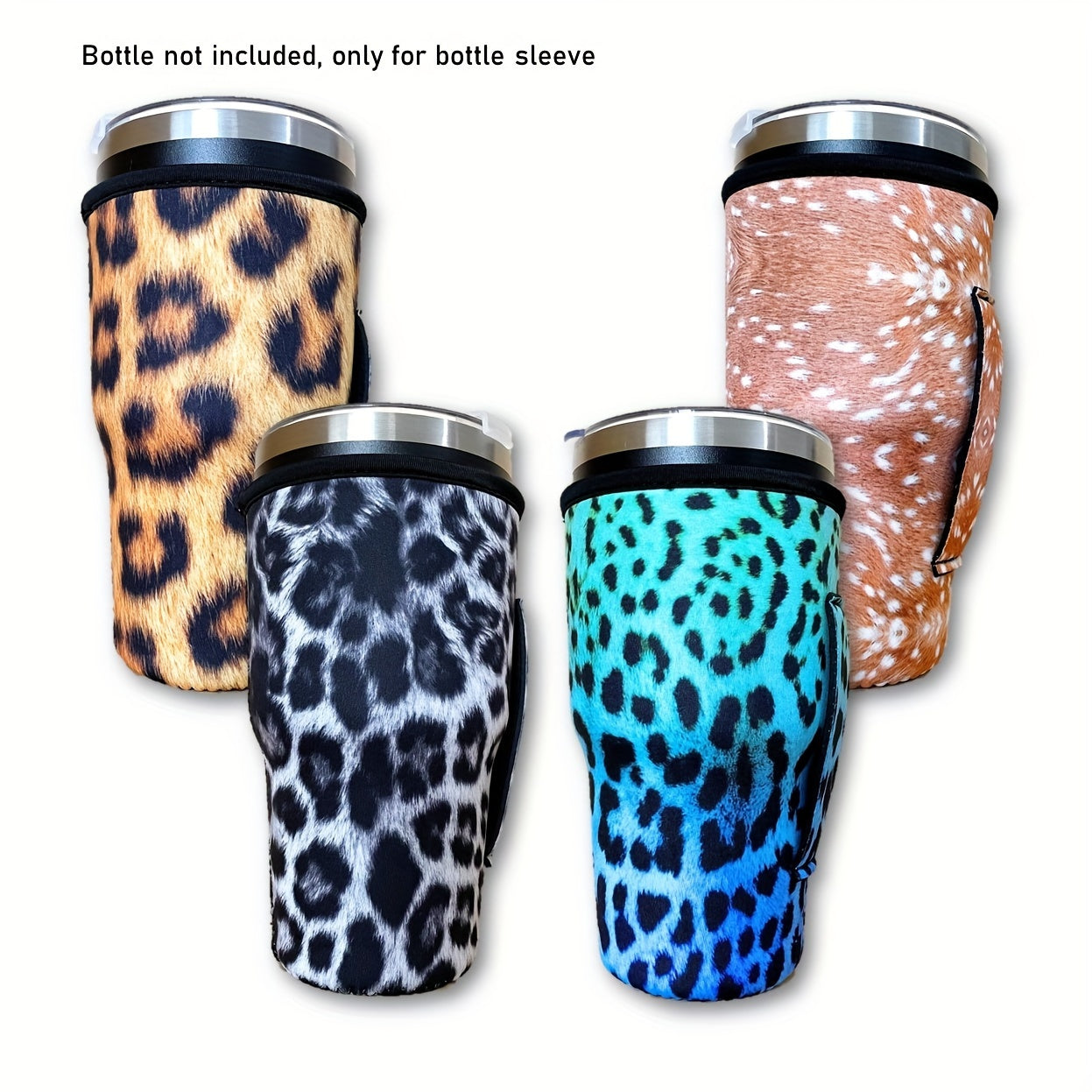 Leopard Print Neoprene Tumbler Sleeve 30 32 Tumbler Holder