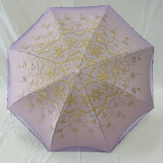 Floral Lace Manual Umbrella Princess Women's UV Protection