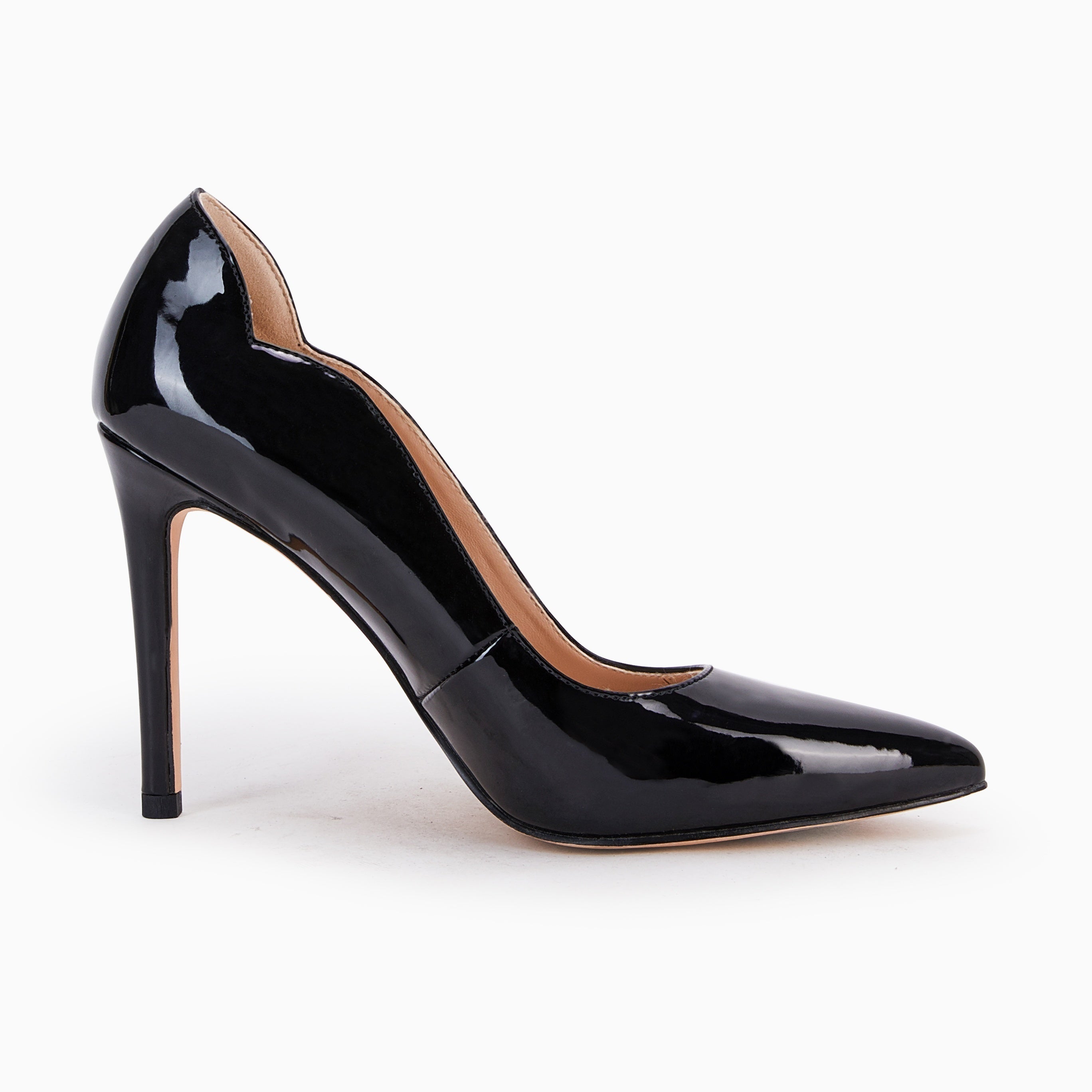 Women's Pointed Toe High Heels Patent Leather Stiletto Court Pumps