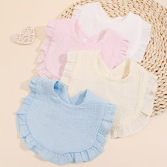 Newborn Baby Gauze Bibs 6 layer Cotton Petal Animal Apron