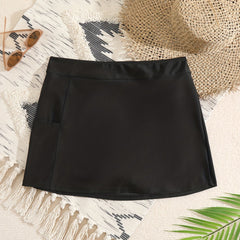 Women's Plus High Stretch Swimsuit Bottoms - Plain Basic Swimwear
