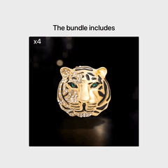 Vintage Tiger Brooch Alloy Suit Gift