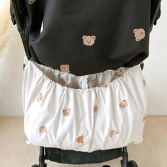 Large Capacity Baby Diaper Bag with Embroidered Little Bear Olive & Tiger Pri