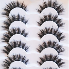Natural Thick False Eyelashes Long Slender Volume Soft Fluffy Lashes