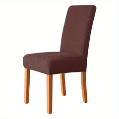 Washable Polar Fleece Chair Cover Stretchable Slipcover for Dining Chairs